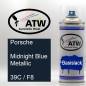 Preview: Porsche, Midnight Blue Metallic, 39C / F8: 400ml Sprühdose, von ATW Autoteile West.